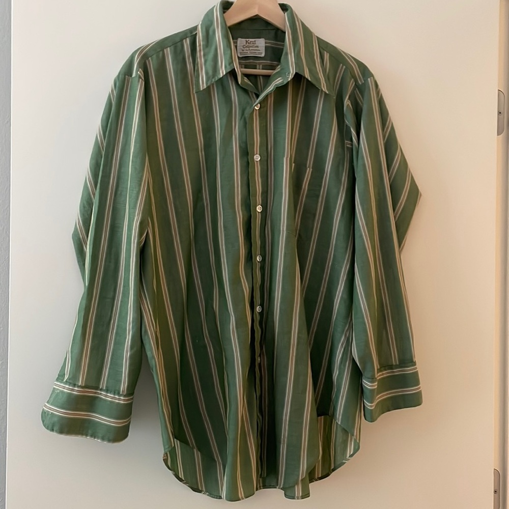 Vintage Green button down shirt